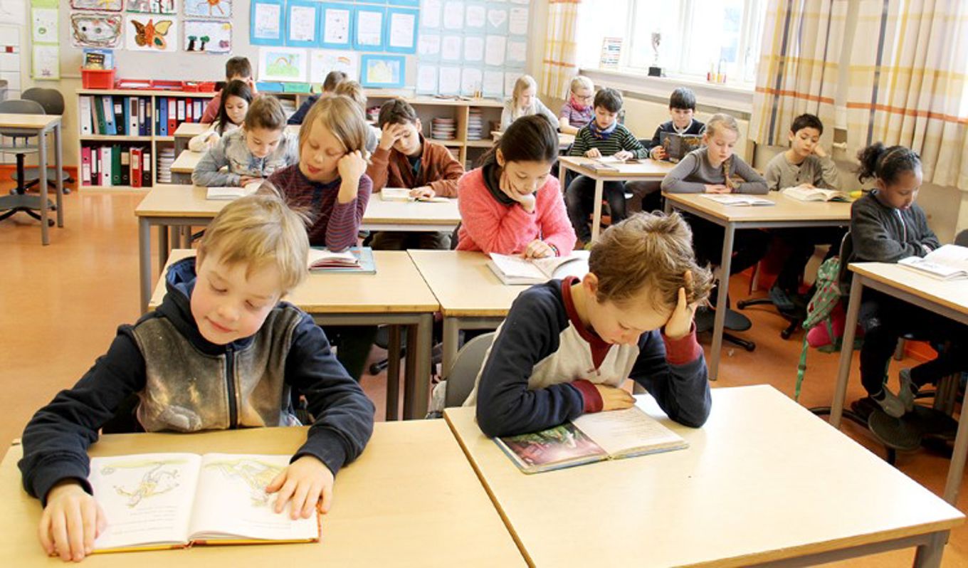 Foto: Heidi M. Skjebstad Elever arbeider i klasserom. (Foto: Heidi M. Skjebstad)