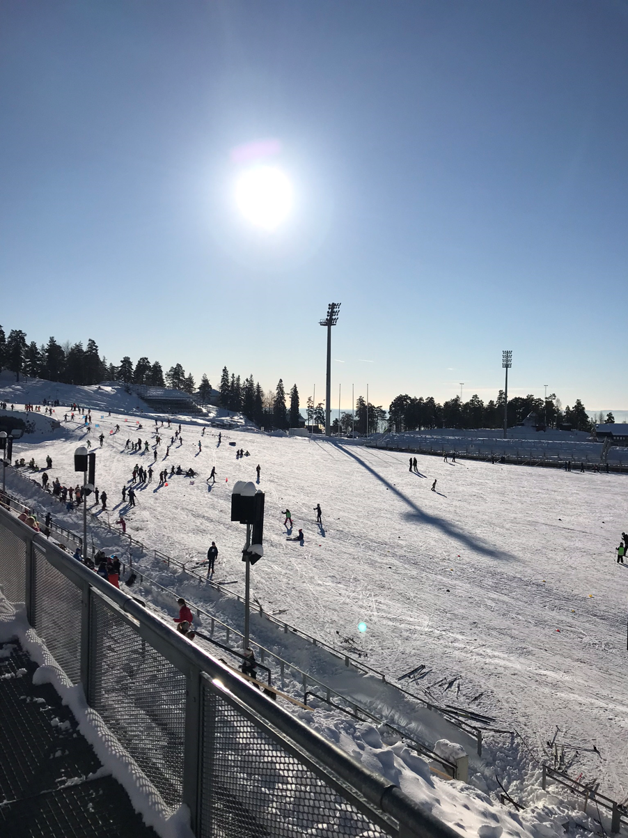 Foto: Sol og fint vintervær Sol og fint vintervær