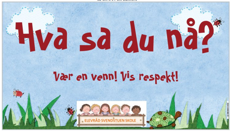 Foto: "Hva sa du nå?"