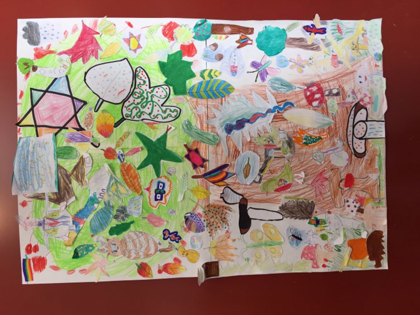 Høstbilde laget av 2. trinn.